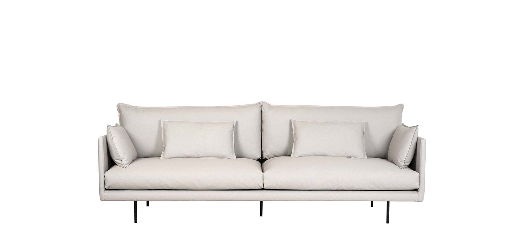 HT Collection - Air+100 238cm -sohva, kangas Eco 218 (vaalea)