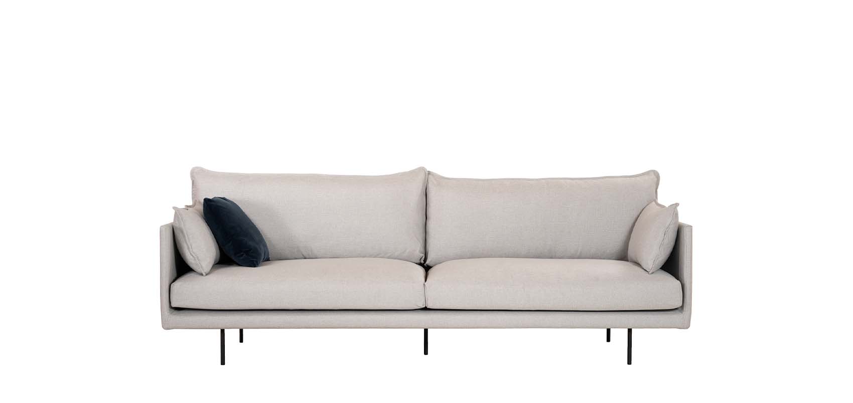HT Collection - Air 238cm -sohva, kangas Libra 07 (v.harmaa). 