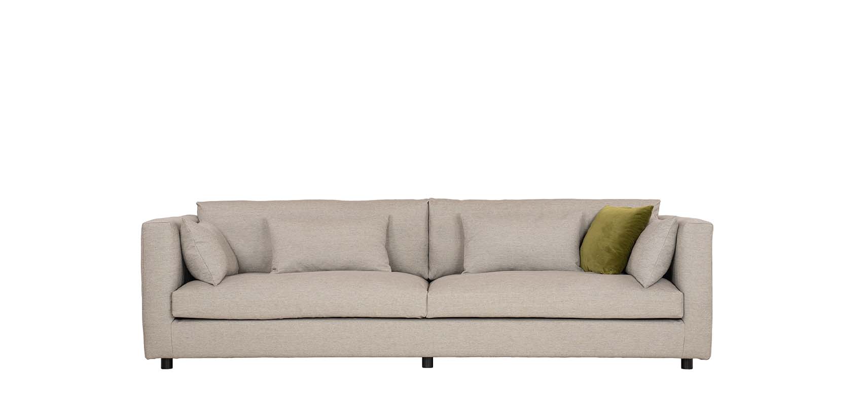 HT Collection - Low-sohva, beige kangasverhoilu