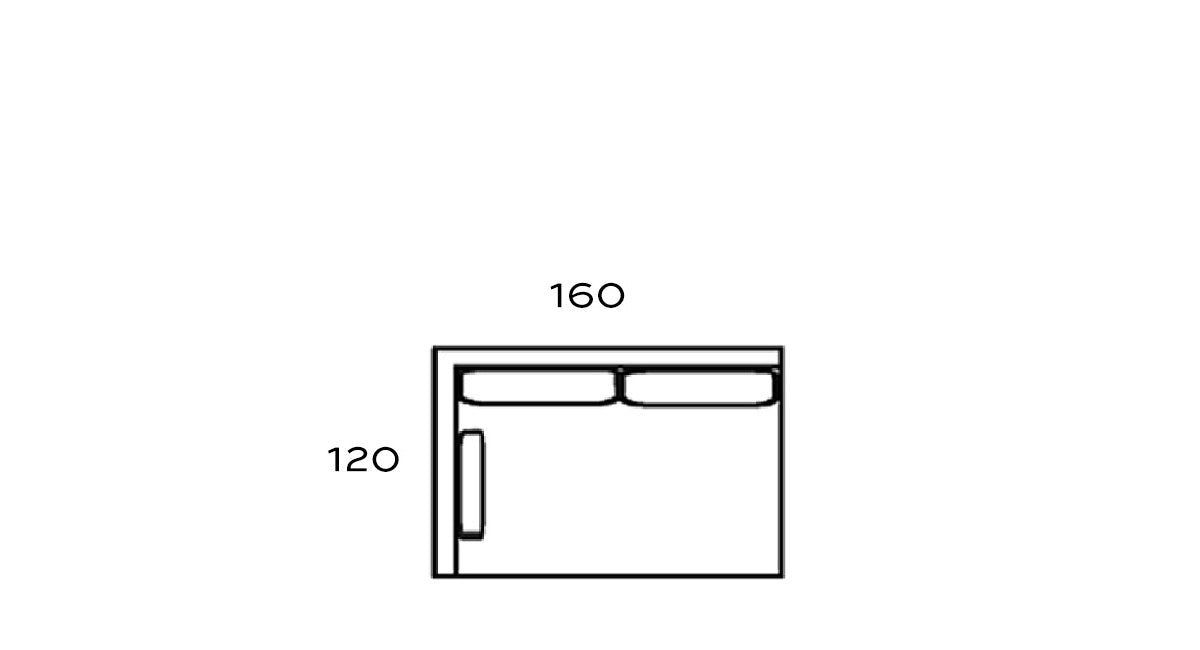 BENE+120 - 160 kulma VASEN