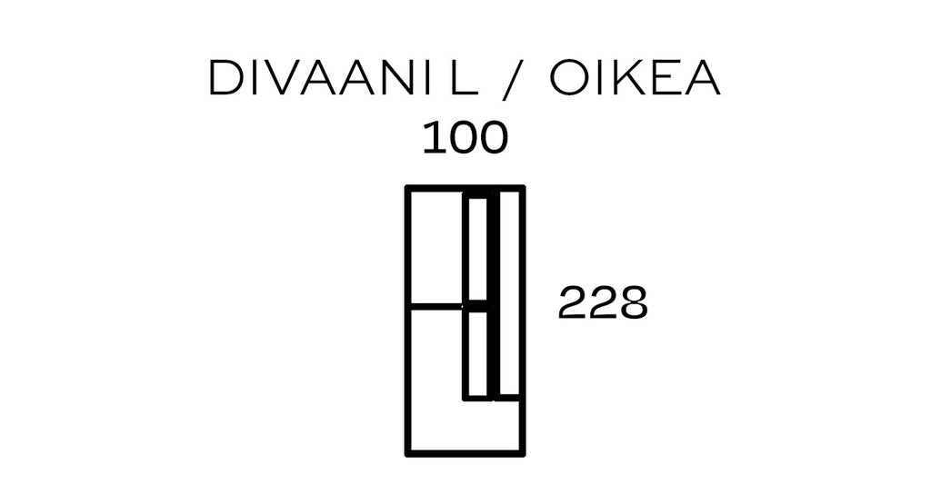 ELLE divaani L -irtopäälliset