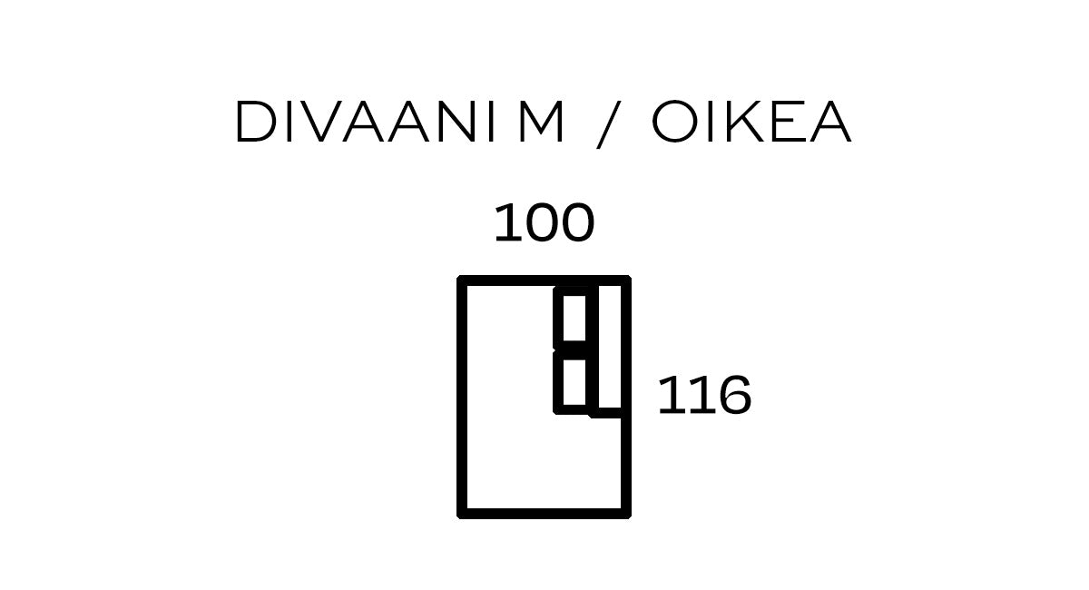 ELLE divaani M -irtopäälliset