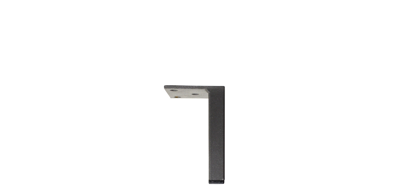 Neliö jalka nr 3, jalan paksuus 20 mm x 20 mm, väri grafiitti.