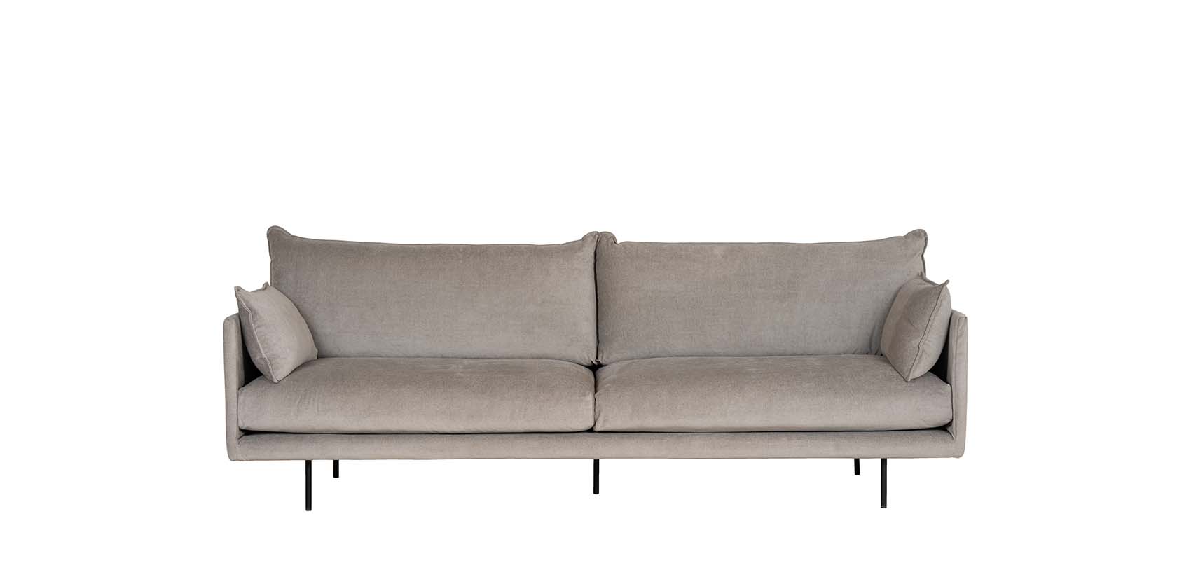 HT Collection - Air 238cm -sohva, kangas Velvety 08 (muta) 