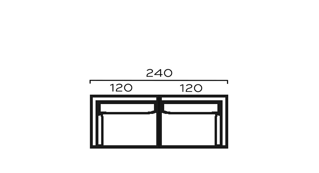 DONNA SYVÄSOHVA MODULI 240cm -irtopäälliset