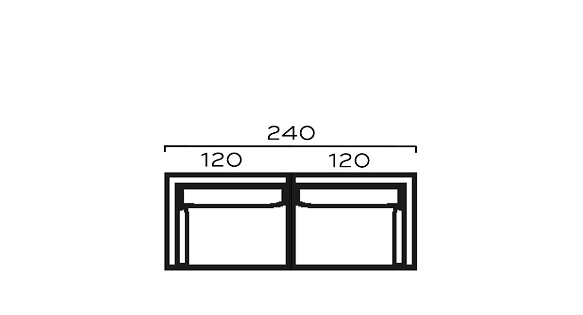 DONNA SYVÄSOHVA MODULI 240cm -irtopäälliset