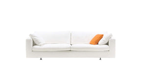 HT Collection - Elle-sohva, valkoinen kangasverhoilu