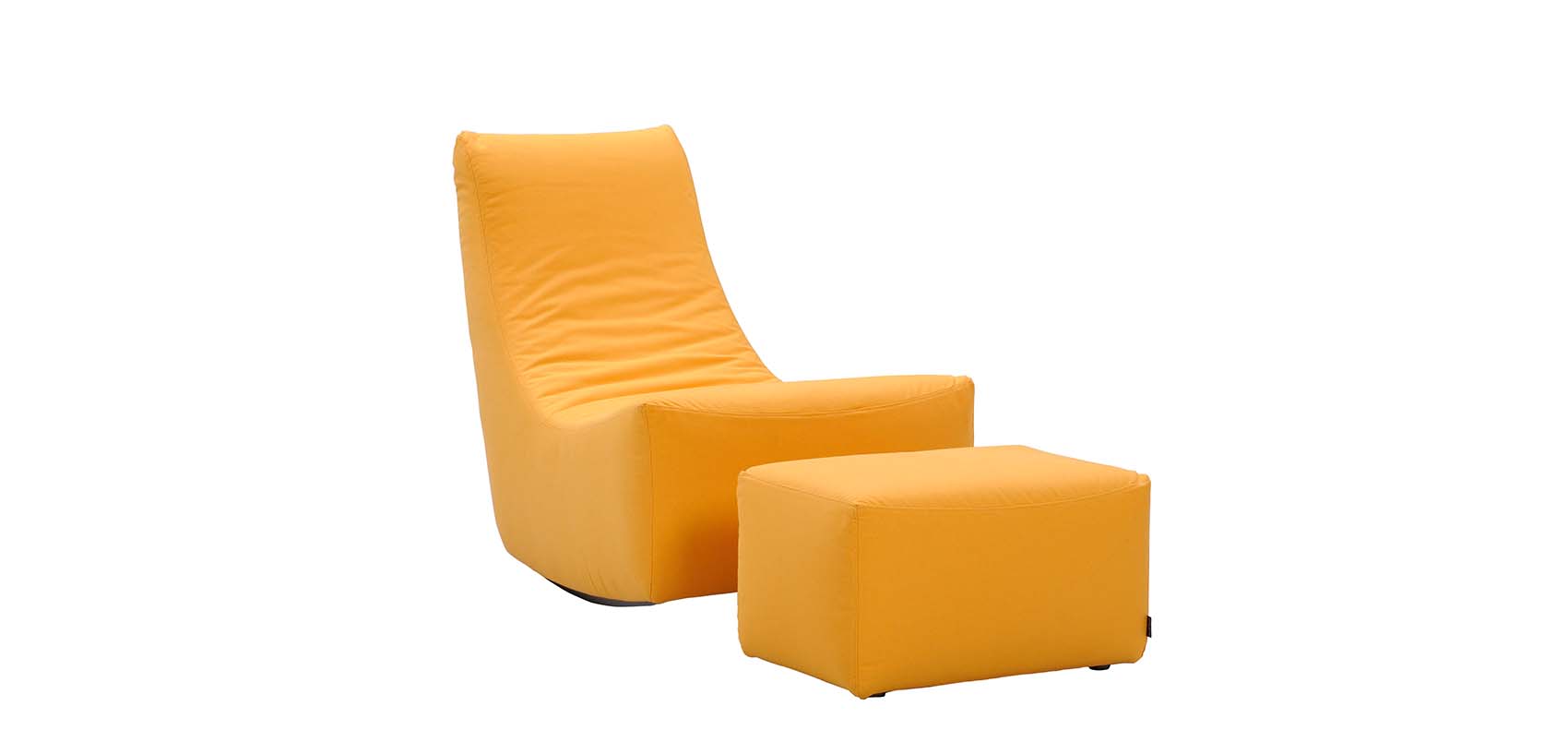 HT Collection - Balans-tuoli, keltainen kangasverhoilu