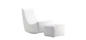 HT Collection - Balans-tuoli, valkoinen kangasverhoilu